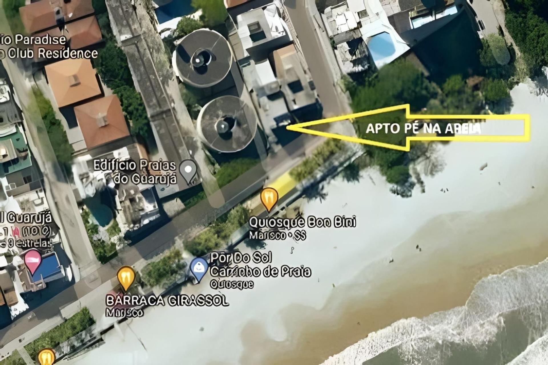 25C - Pe Na Areia Da Praia Do Tombo + Roupas De Cama + Vivo Fibra Guarujá Exterior foto