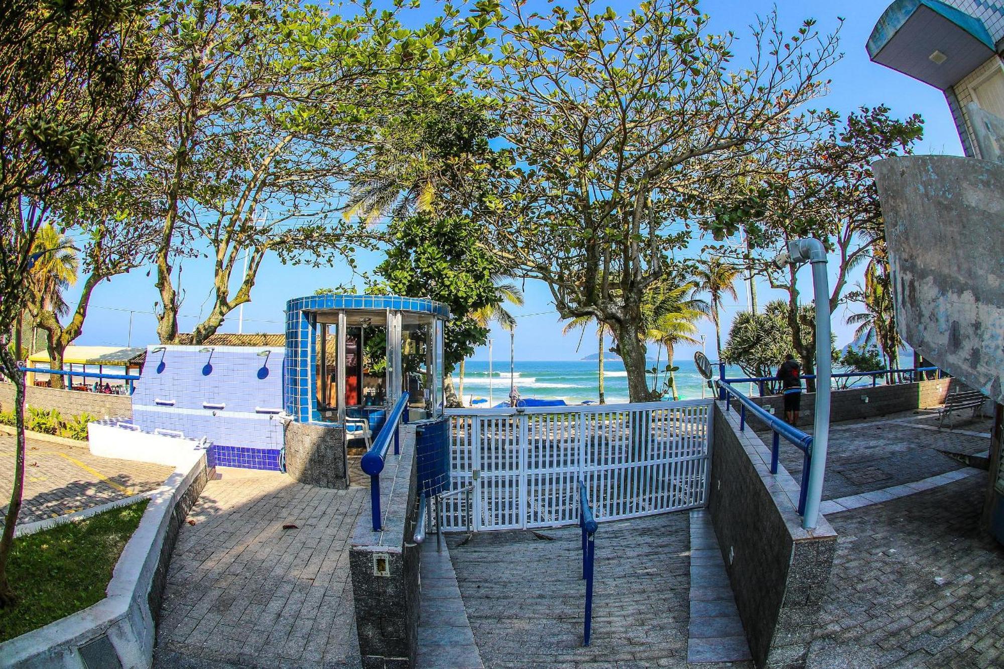 25C - Pe Na Areia Da Praia Do Tombo + Roupas De Cama + Vivo Fibra Guarujá Exterior foto