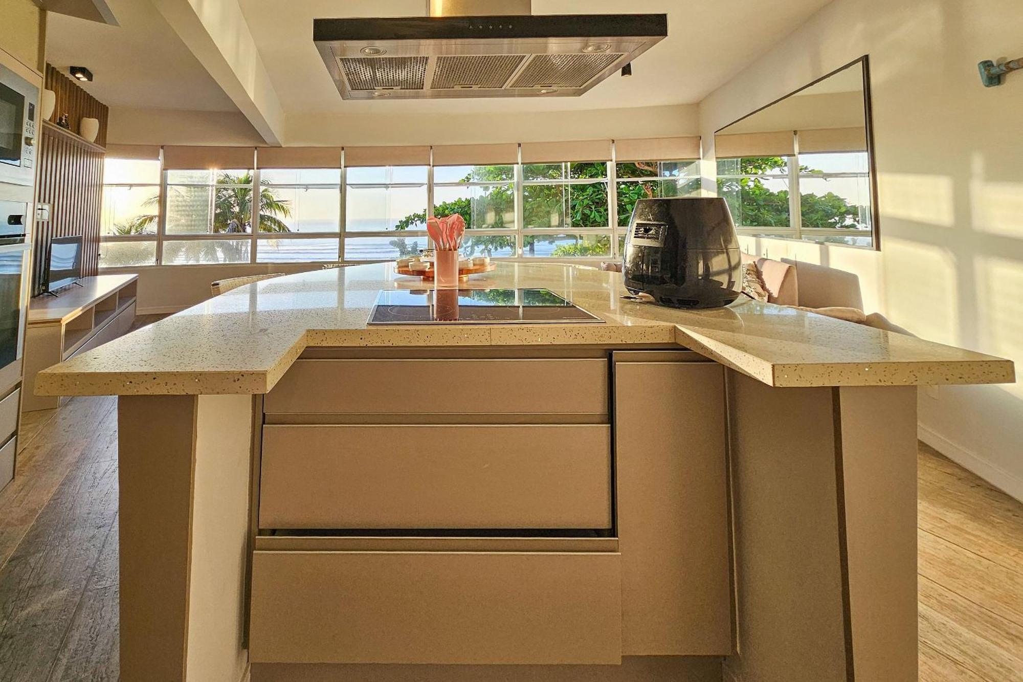 25C - Pe Na Areia Da Praia Do Tombo + Roupas De Cama + Vivo Fibra Guarujá Exterior foto